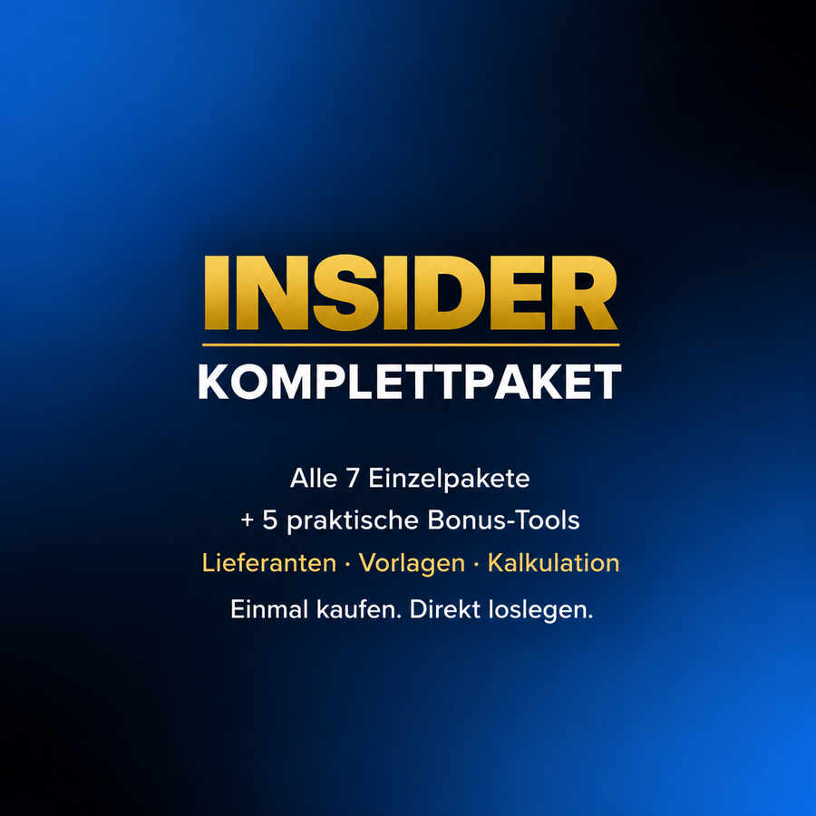 INSIDER Komplettpaket – 7 Einzelpakete und 5 Bonus-Materialien auf Deutsch